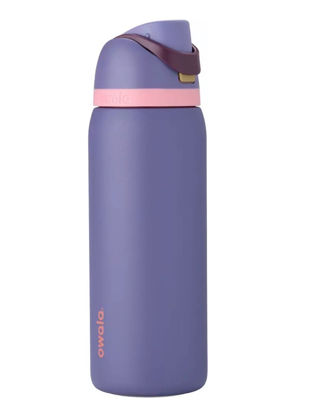 Owala Purple Insulated Water Bottle with Pink Accent